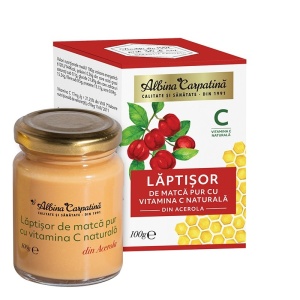 Lăptișor de matcă cu vitamina C naturală din Acerola 100g - Img 1