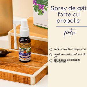 Spray de gât forte cu propolis 20ml - Img 4