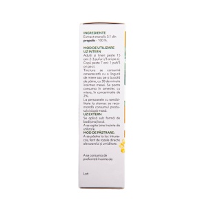 Tinctură de propolis purificat 95% 30ml - Polifenoli min. 15% - Img 3