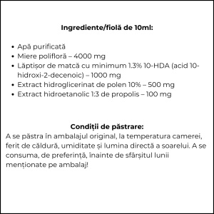 Apielixir imunitate și stare de bine 10 fiole x 10ml - Img 4