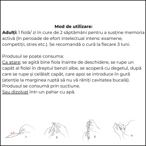 Apielixir memorie și concentrare 20 fiole x 10 ml - Img 4
