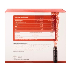 Lipozomal Propolis 100mg, Vitamina C 1000mg, D3 2000ui - 30 fiole - Img 2