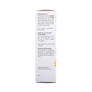 Spray de gât cu propolis, ulei de pin, salvie și portocală 20ml - Img 4