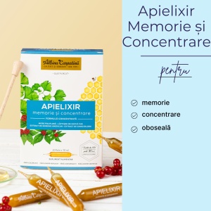 Apielixir memorie și concentrare 10 fiole x 10 ml - Img 2