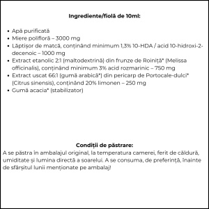 Apielixir rezistență la stres și bună dispoziție 10 fiole - Img 7