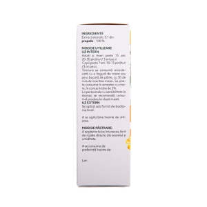 Tinctură de propolis purificat 95% Polifenoli min. 15% - 50ml+50ml - Img 3
