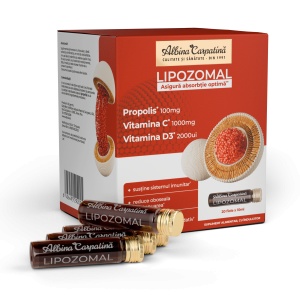 Lipozomal Propolis 100mg, Vitamina C 1000mg, D3 2000ui - 20 fiole