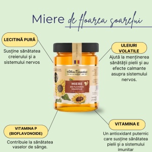 Miere de floarea-soarelui 400g - Img 5