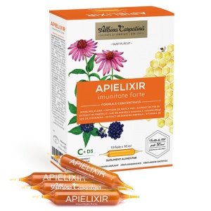Apielixir imunitate forte 10 fiole x 10ml - Img 1