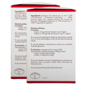 Lăptișor de matcă cu vitamina C naturală din Acerola 100+100g - Img 3
