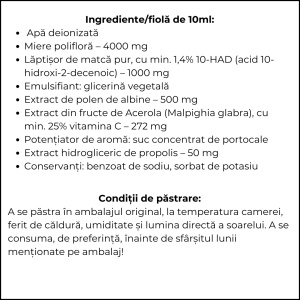 Apijunior Tonic imunitate copii 10 fiole x 10 ml - Img 4