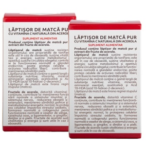 Lăptișor de matcă cu vitamina C naturală din Acerola 25+10G - Img 4