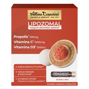 Lipozomal Propolis 100mg, Vitamina C 1000mg, D3 2000ui - 20 fiole - Img 2