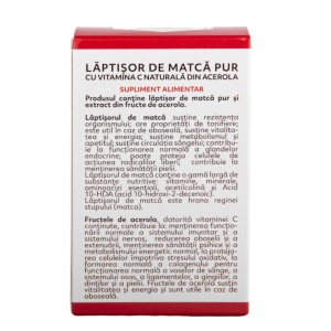 Lăptișor de matcă cu vitamina C naturală din Acerola 25g - Img 3