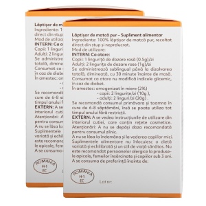 Pachet lăptișor de matcă 100g + 100g - Img 2