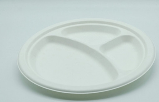Set 50 buc Farfurie Rotunda Trestie 26 cm 3 Compartimente
