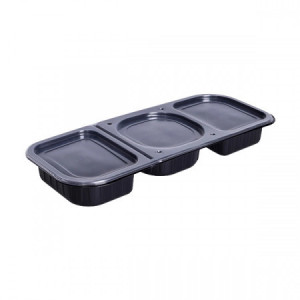 Set 50 buc Caserola Lunch Box PP 3 Comp + capac - Img 2