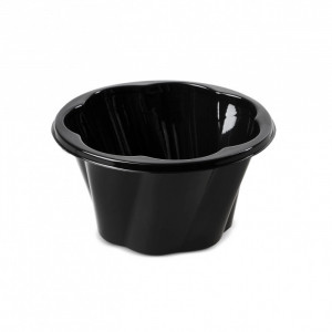 Set 100 buc Bol Plastic Inghetata Negru 250 cc - Img 1