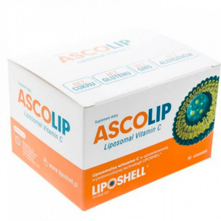 ASCOLIP 1000mg vitamina C Lipozomala 30 plicuri