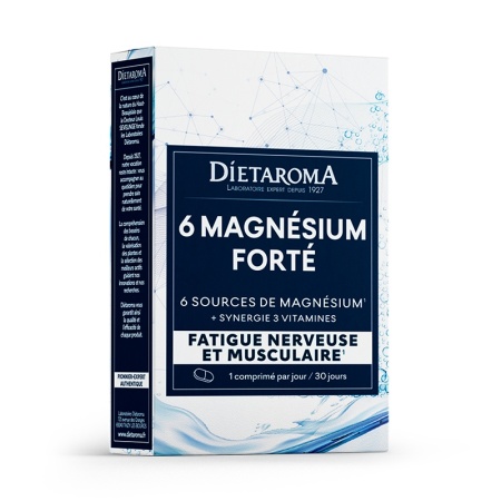 6 MAGNEZIU FORTE 30 comprimate, echilibrul sistemului nervos