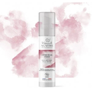 Cremă bogat hidratantă organică, tratament anti-age pentru piele uscată sau foarte uscată, 50% extract din mucus de melc nestresat, 50ml