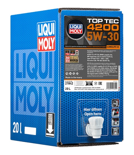 Ulei de motor Liqui Moly Top Tec 4200 5W-30 - Img 5