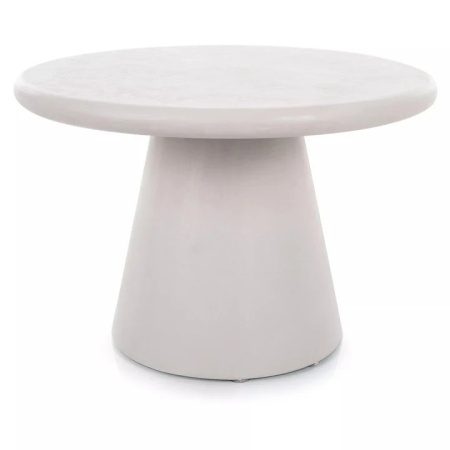 Măsuță de cafea, gri deschis, microciment, 60x40 cm – model AURORA
