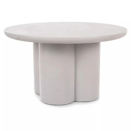 Măsuță de cafea, gri deschis, microciment, 80x45 cm – model ROSALIA