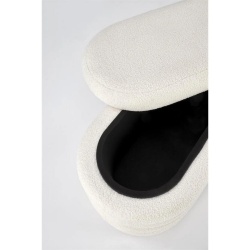 Banchetă, albă, cu spațiu de depozitare, 105x42x42 cm – model Bliss - Img 4