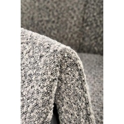 Scaun tapițat, gri/negru, stofă, 68x62x83 cm – model K522 - Img 5