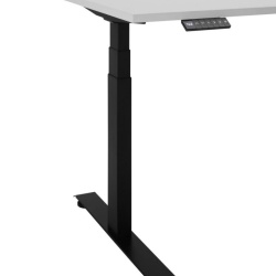 Masă birou, alb/negru cu înălțime reglabilă electric, 185x77x74-127 cm – model BEN 11 - Img 5