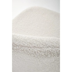 Scaun de bar, crem/negru, stofă buclată, 54x53x92 cm – model H119 - Img 3