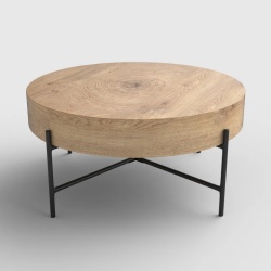 Măsuță de cafea, rotundă, 80x37 cm – model Brooklyn