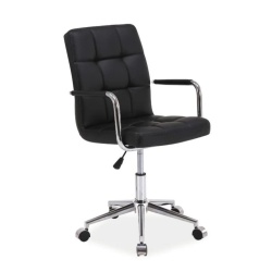 Scaun birou ergonomic pentru copii, negru, 45x40x87/97 cm – model Q-022