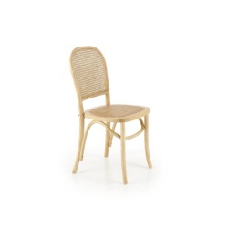 Scaun din ratan natural și lemn masiv, stil clasic – K502 - Img 1