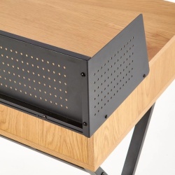 Birou, stejar/negru, 110x51x90 cm – model B43 - Img 2