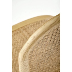 Scaun din ratan natural și lemn masiv, stil clasic – K502 - Img 3