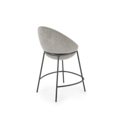 Scaun de bar, gri/negru, stofă clasică, 53x57x90 cm – model H118 - Img 2
