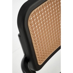 Scaun de birou, maro/negru, polipropilenă, 59x58x77 cm – model INCAS - Img 4