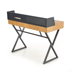 Birou, stejar/negru, 110x51x90 cm – model B43 - Img 4