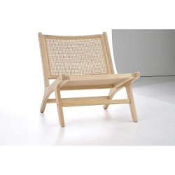 Scaun de grădină cu structură din lemn și ratan natural, 65x74x82 cm – FODEN 2 - Img 2