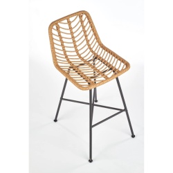 Scaun, negru/stejar, 43x46x100 cm – model H97 - Img 5