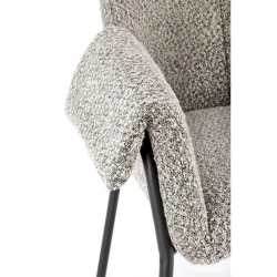 Scaun tapițat, gri/negru, stofă, 68x62x83 cm – model K522 - Img 4