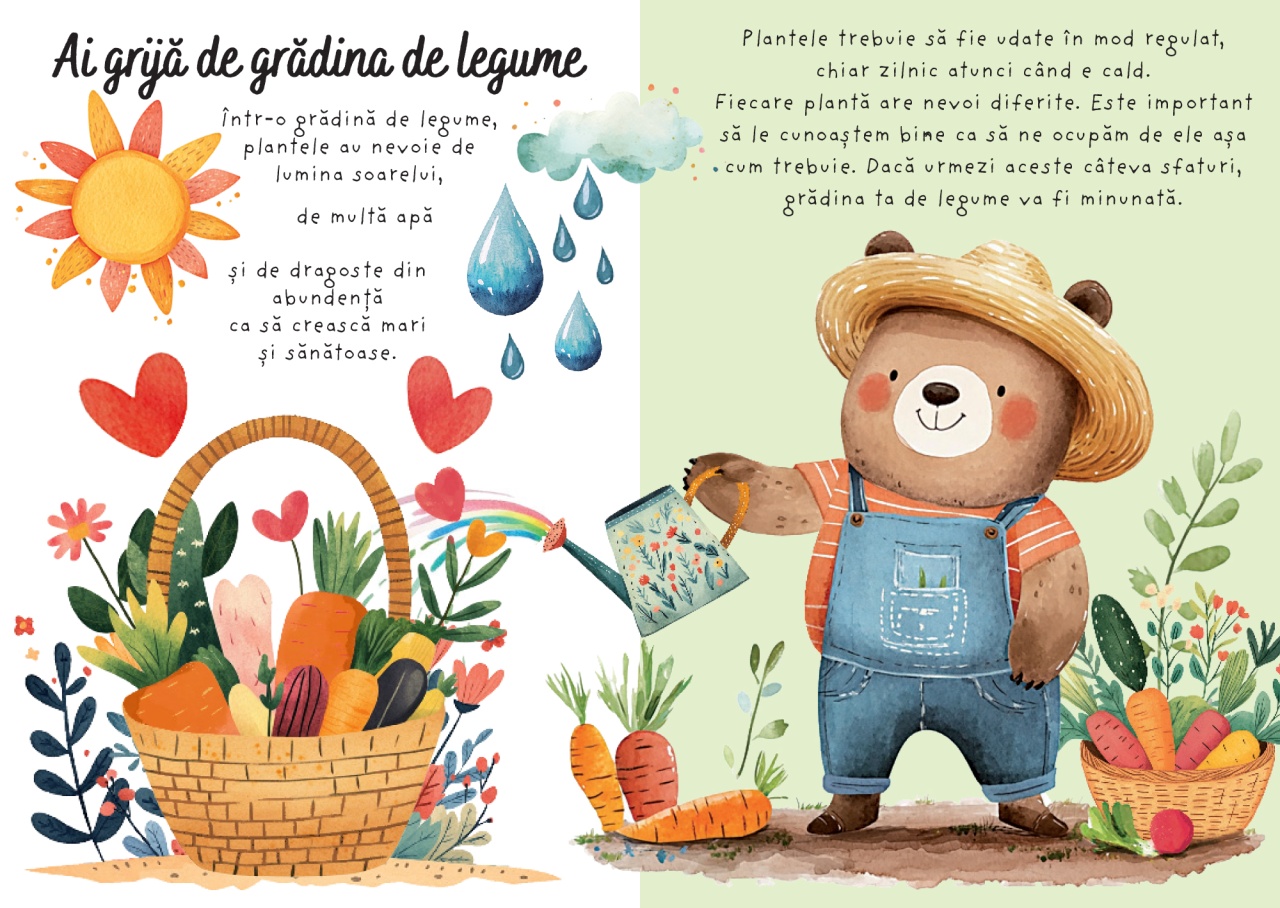 Gradina de legume - Puzzle magic de colorat cu apa - imagine 3