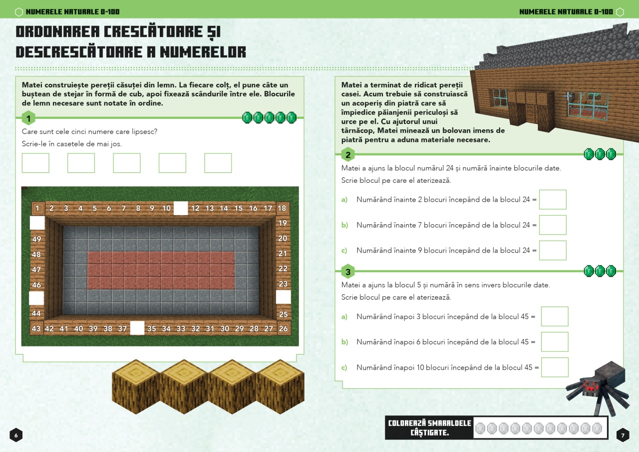 Minecraft - Caiet de matematica 7-8 ani - imagine 4