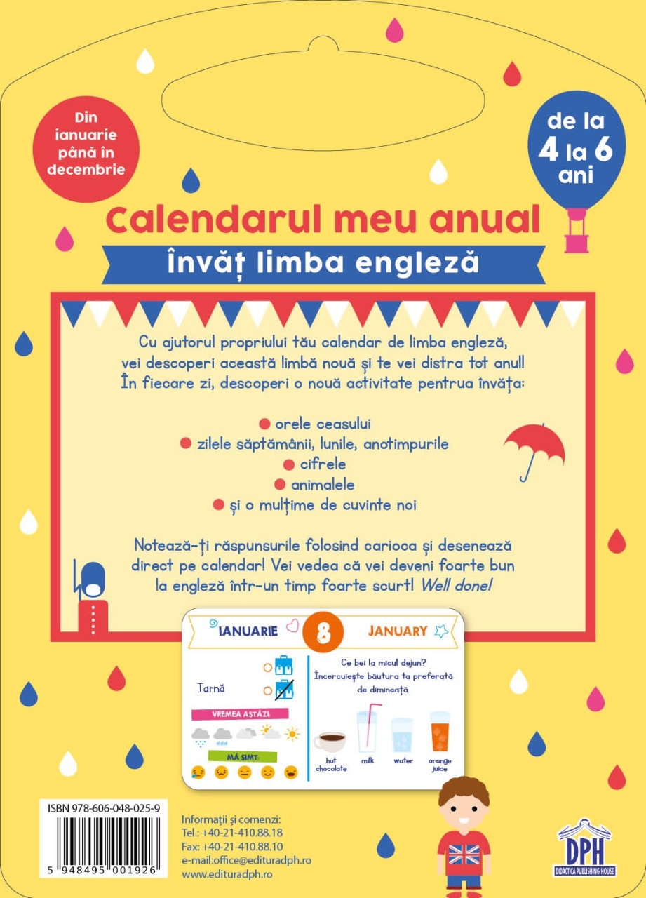 Calendarul meu anual: Invat limba engleza - de la 4 la 6 ani - imagine 2
