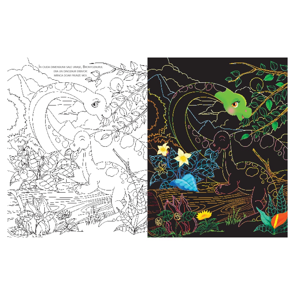 Citeste, razuieste si coloreaza. Dinozauri - imagine 5