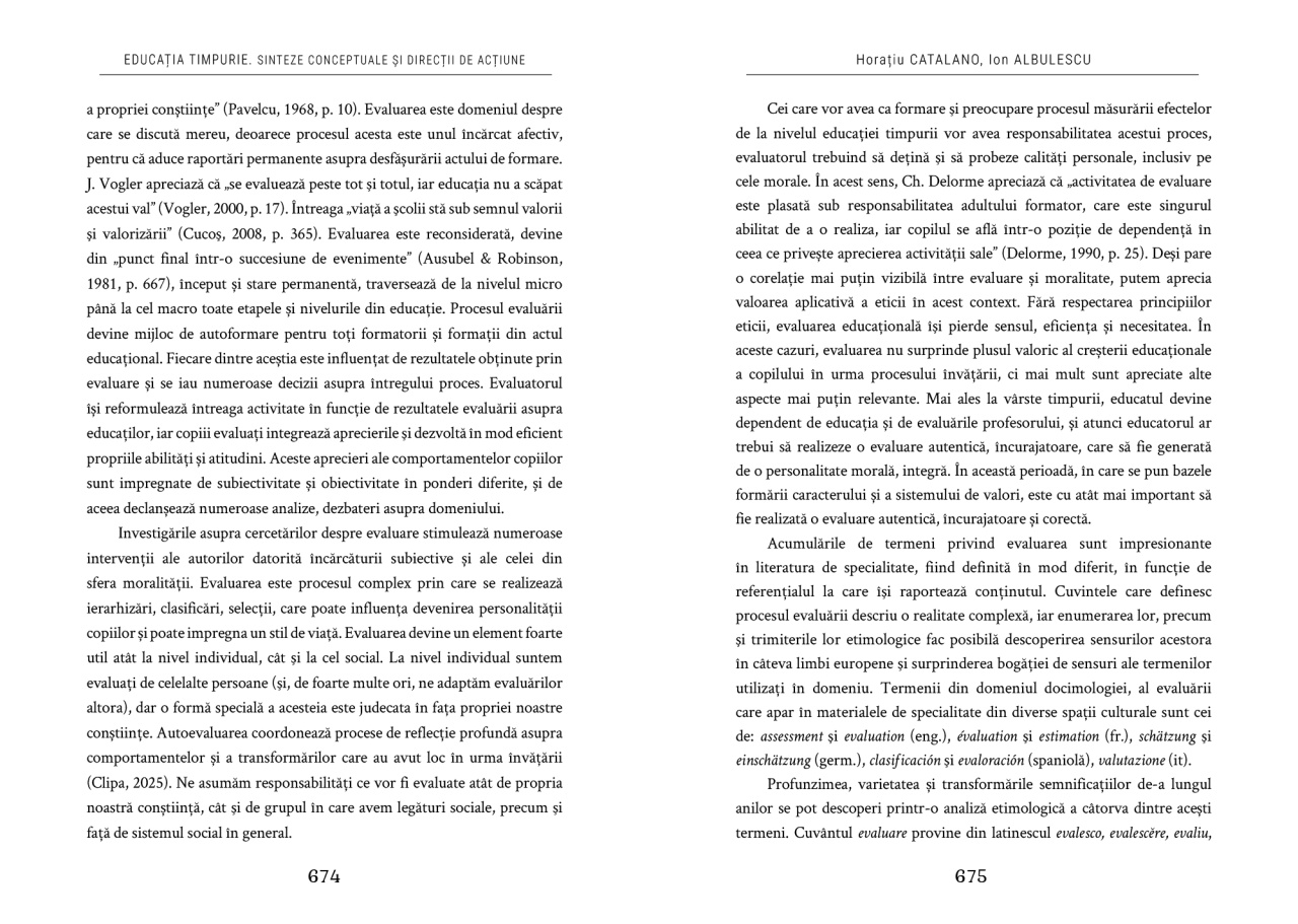 EDUCATIA TIMPURIE. Sinteze conceptuale si directii de actiune - imagine 6