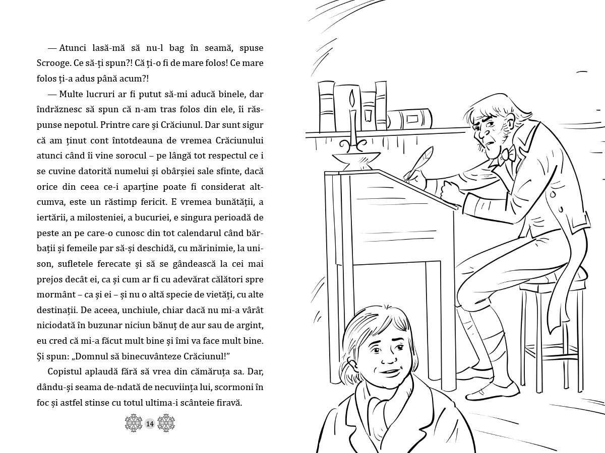 Poveste de Craciun - cu folio si canturi ilustrate - imagine 3