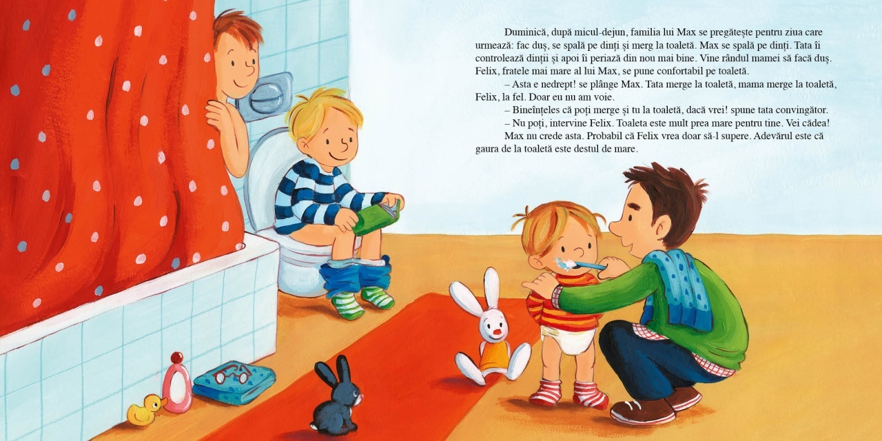 Max invata sa foloseasca toaleta - imagine 3